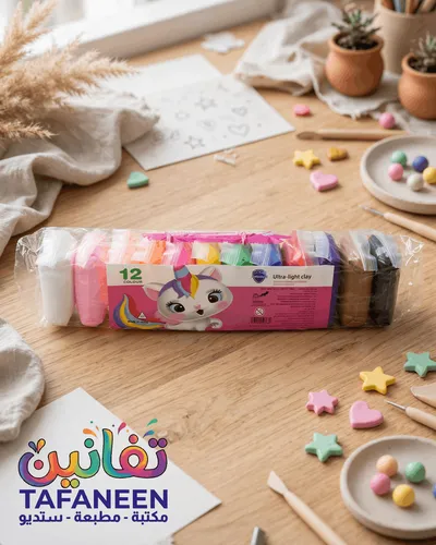 Selection For Trade Ultra-Light Foam Clay Set, 12 Colors, 155g, Large Size, 2025-368