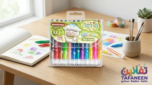 Wax Crayons 12 Colors Clear Pack CRAYON CY-0117K-12