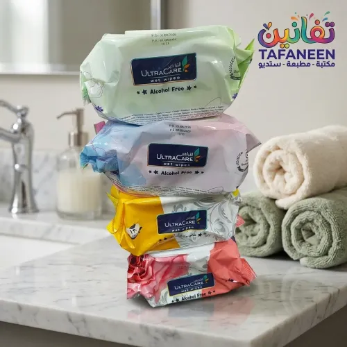 Ultra Care Wet Wipes Pack - 120 Wipes (Rose / Lavender)