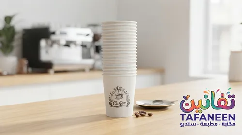 Set of Large Paper Drinking Cups for Water & Beverages (Packaged in Bag)