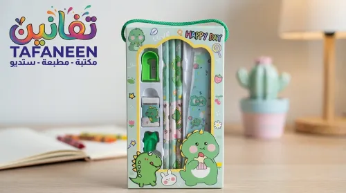 Student 7-Piece Carded Stationery Set with Play Dough (Model 9003)