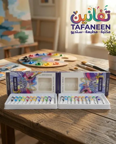Tube Colors Acrylic Box – 12 tubes PA112 12ml