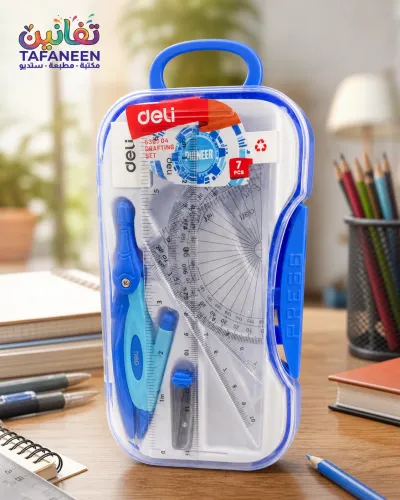 Plastic Pieces Geometry Set – 7 04 Deli G303