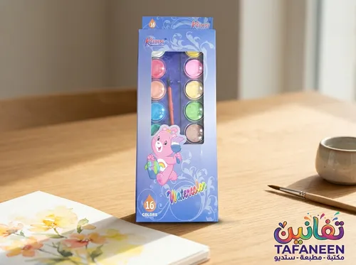 Battery Watercolors Box – 16 Colors kaidisi
