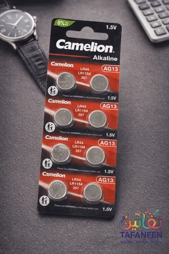 Laser Battery Shark Card AG13 Camelion LR44 1.5V