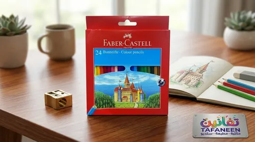 Faber-Castell Long Colored Pencils Pack - 24 Colors
