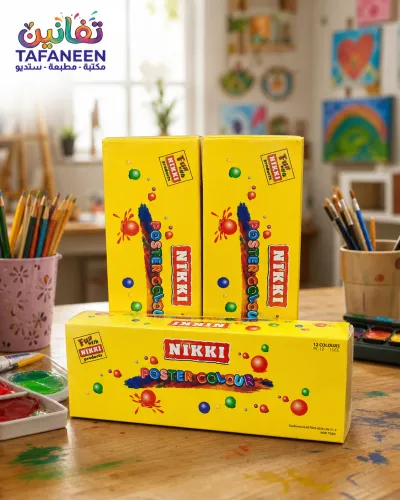علبة الوان جواش 12 لون NIKKI