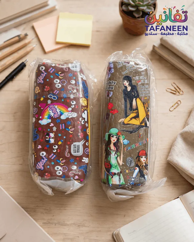 India Medium Retractable Large Fabric Pencil Case