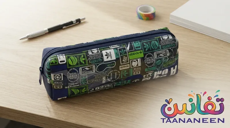 India Medium Retractable Large Fabric Pencil Case