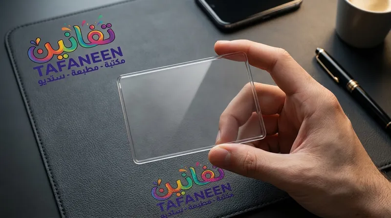 Light Transparent Leather Cover Card