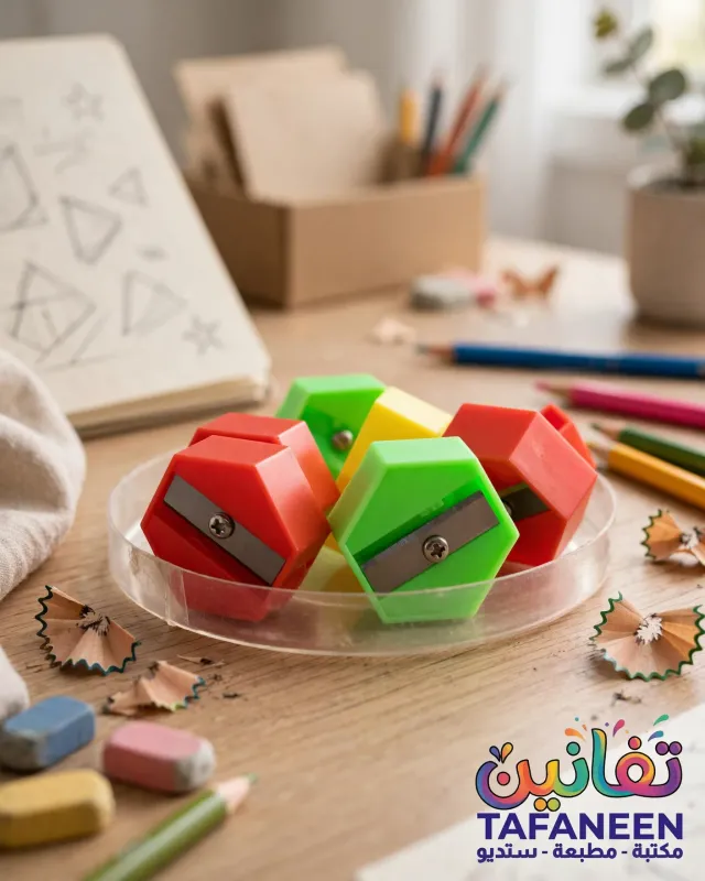Plastic Round Colored Jar Plastic Sharpener – 72Sheets