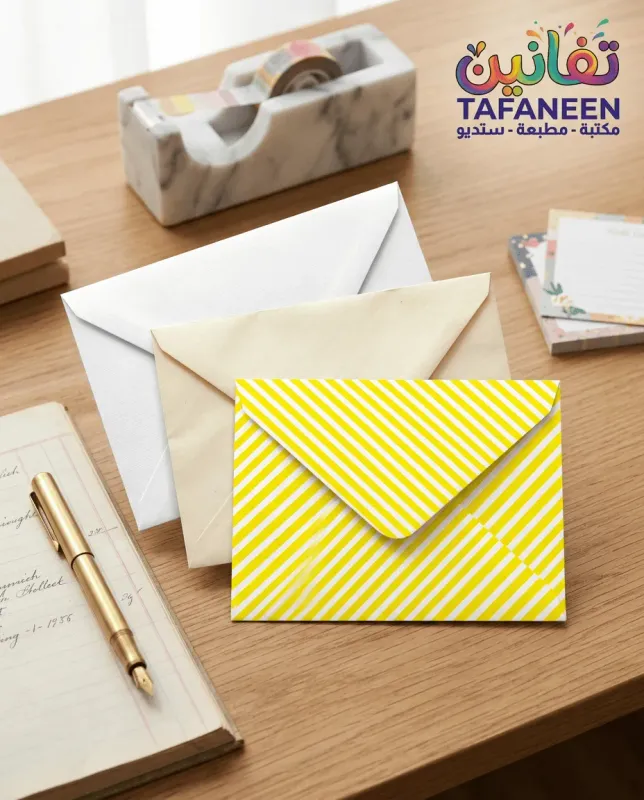 Eid Greeting Card White Envelope
