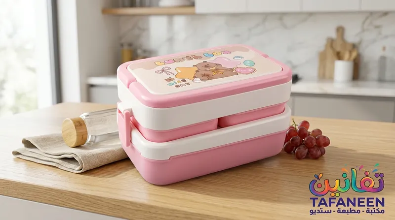 VELO 2-Tier Divided Lunch Box with 2 Containers, Spoon & Fork (BR-343)