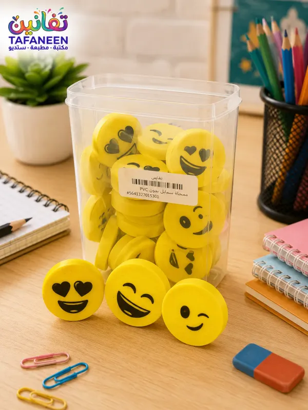 Smiley Large Jar Eraser