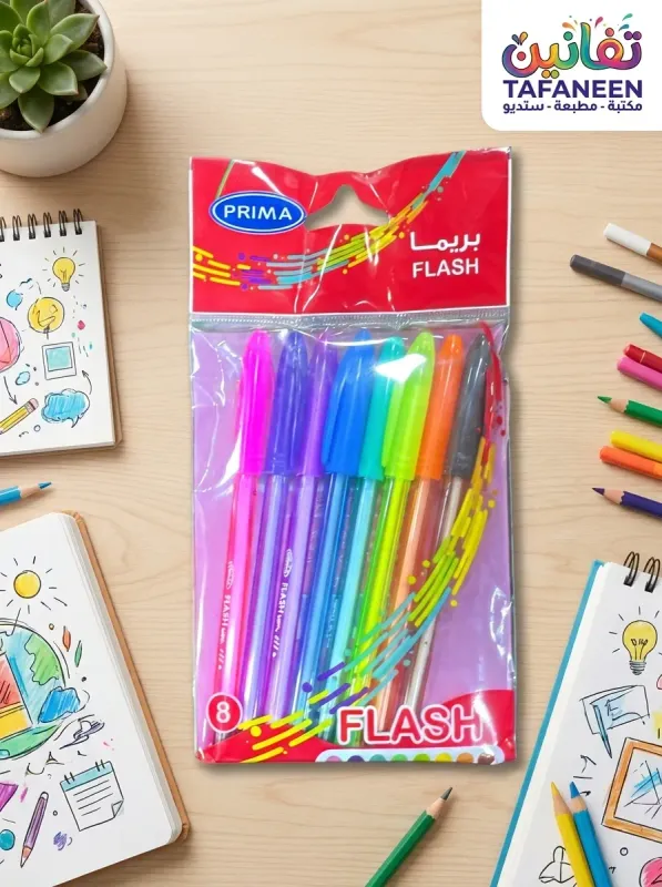 Prima Set Pen Flash Colored Bag – 6