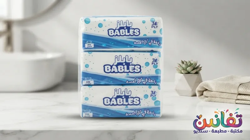 BABLES 3-Ply Facial Tissues Pack - 550 Sheets
