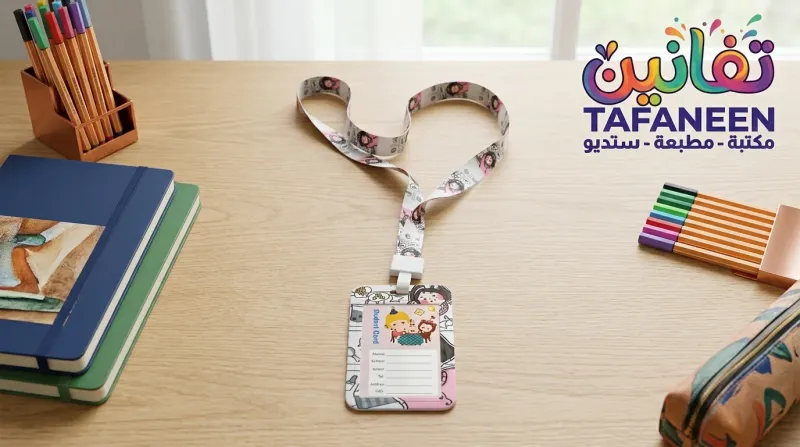 Shapes Tape Printed Holder/Protector ID Dark +