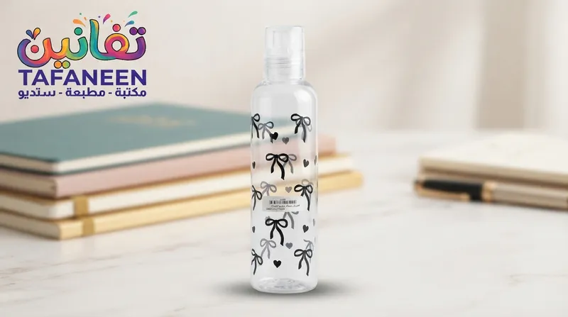 فلاسك شفاف مطبوع فيونكه