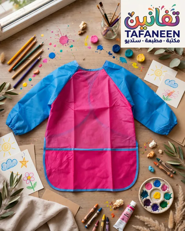 Keep Smiling Long-Sleeve Painting Apron (Size S/M)
