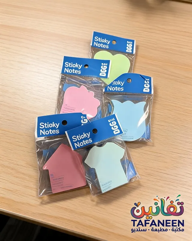 3A Card Shapes Bag Sticky note