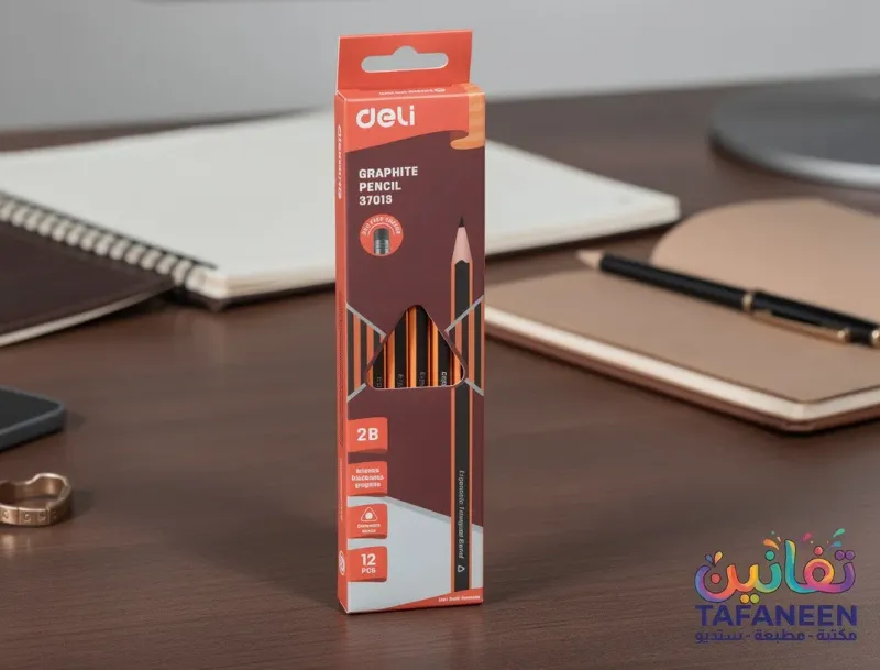 قلم رصاص 2B Deli Ergonomic Triangular Barrel 37013