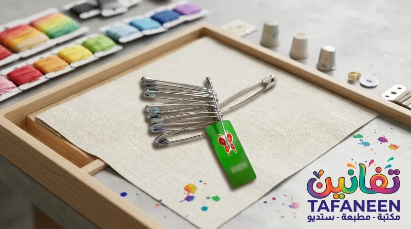 Paper Clip Pin Silver Box Green Set