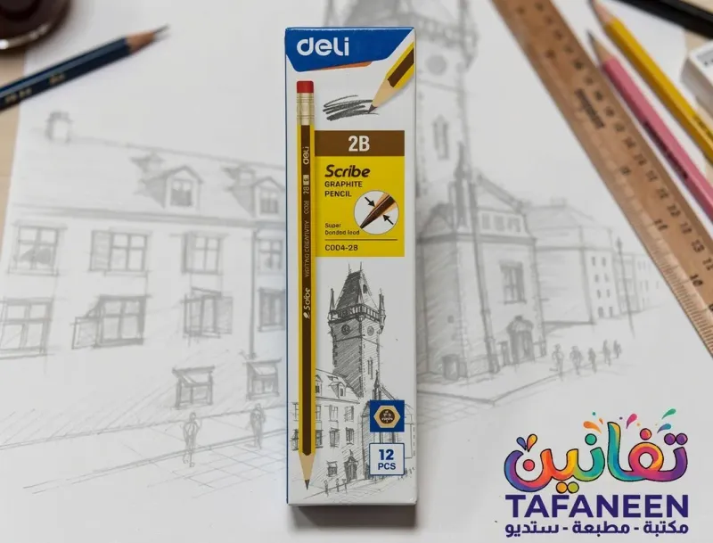 قلم رصاص 2B Deli Scribe GRAPHITE  C004