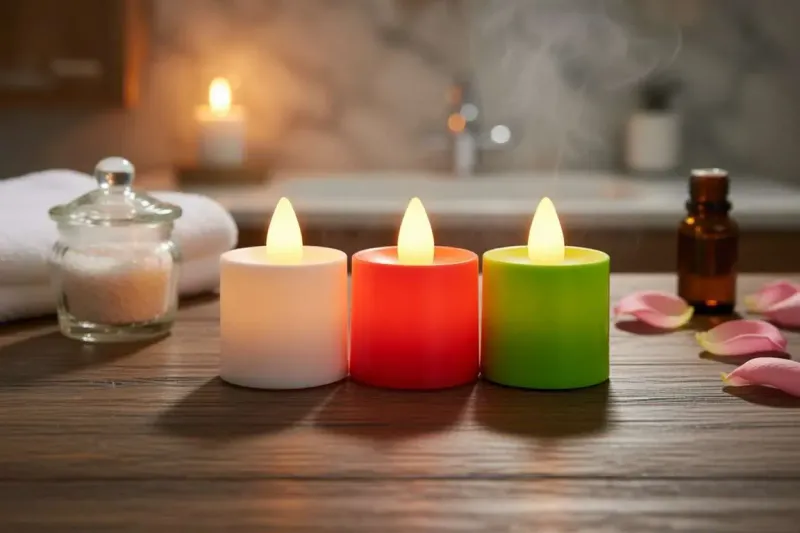 Abda Colored Candle Electronic & Montaser