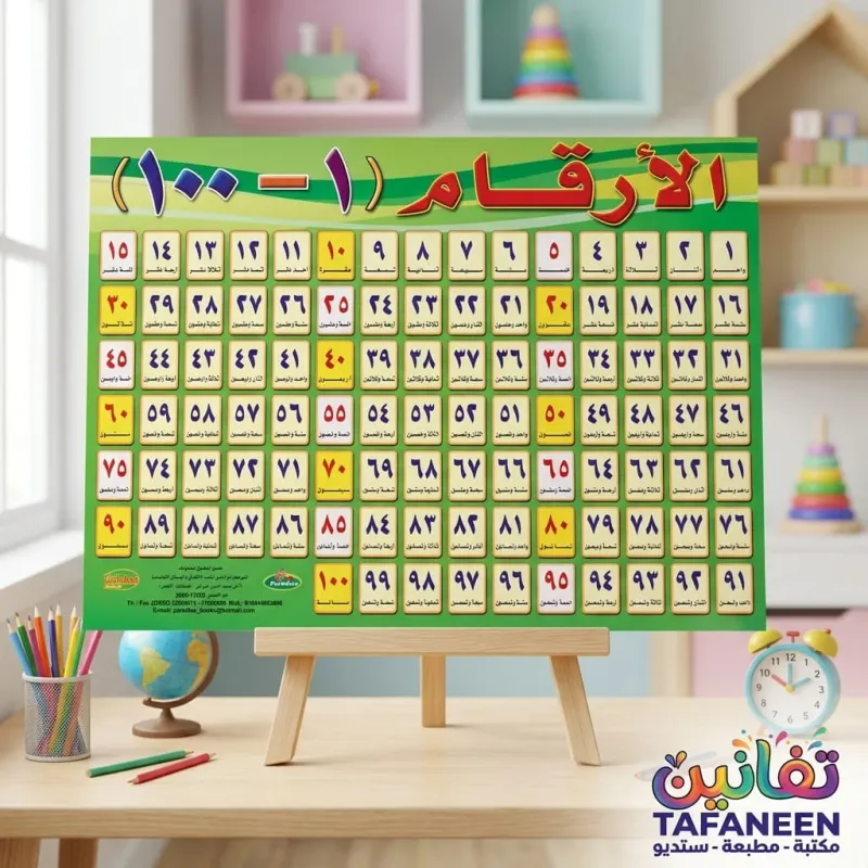 فرخ لوحه تعليميه 50 × 70 سم