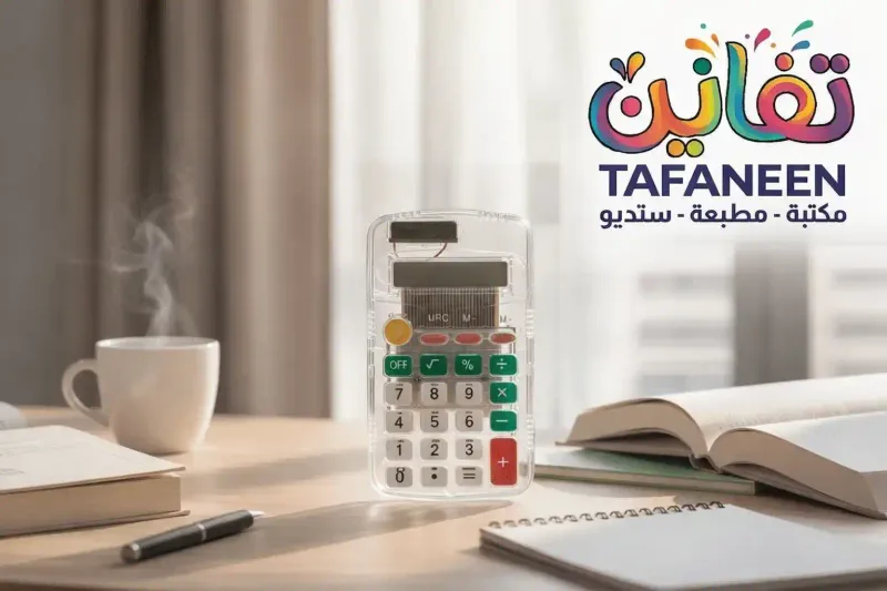 اله حاسبه كيس شفاف وسط شفافه 316