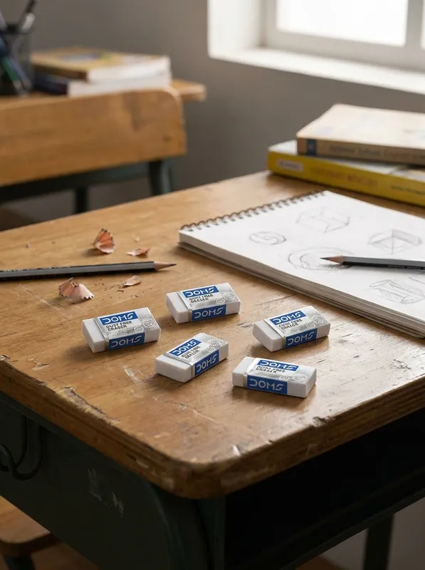 White Small Eraser – 3421 DOMS