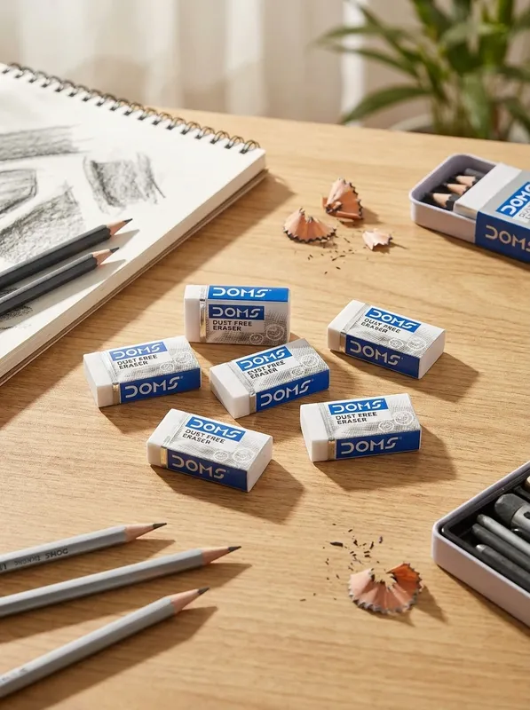 White Small Eraser – 3421 DOMS