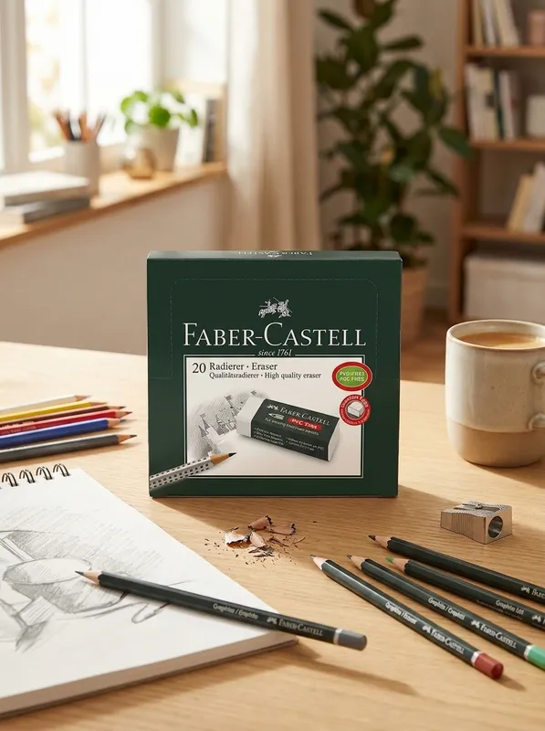 استيكه بيضاء FABER CASTELL كبيره