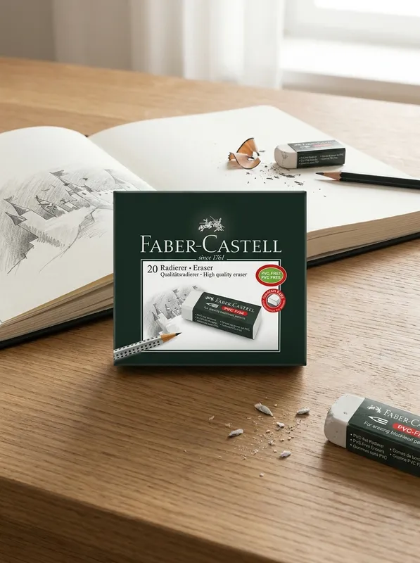 استيكه بيضاء FABER CASTELL كبيره