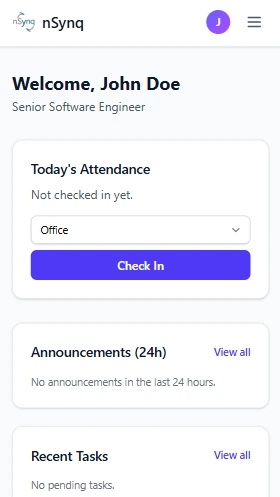 Mobile-first experience preview
