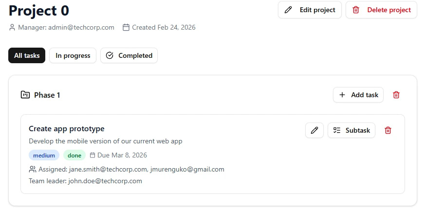 Status tracking preview