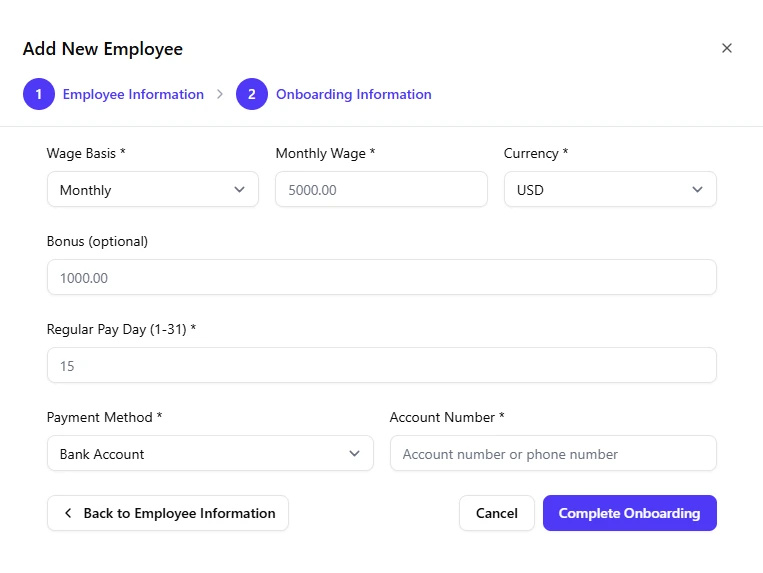 Hiring workflow pipeline preview