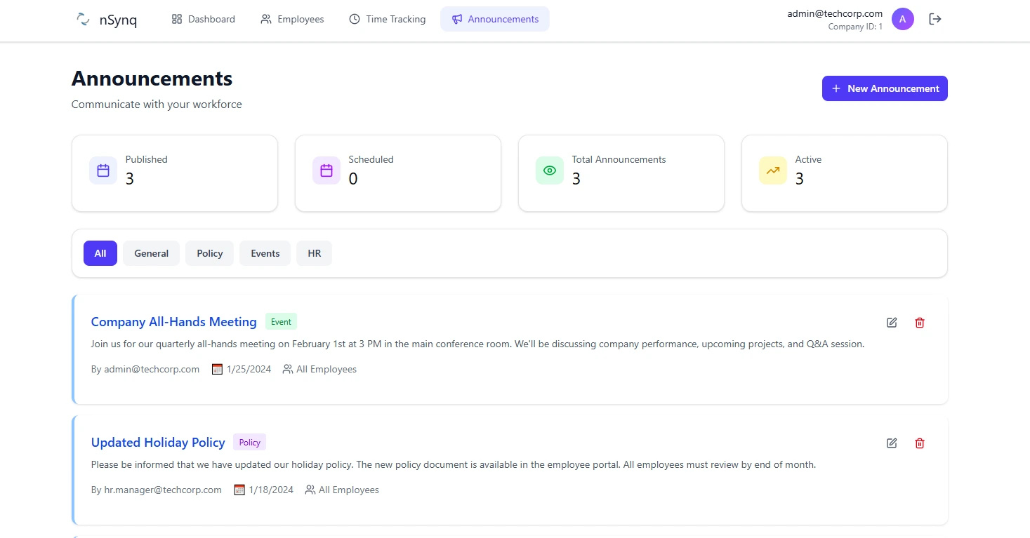 Communication and feedback preview