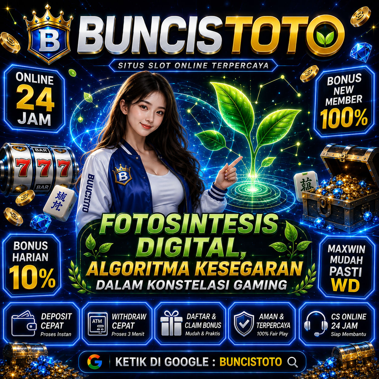 BUNCISTOTO | Fotosintesis Digital, Algoritma Kesegaran dalam Konstelasi Gaming