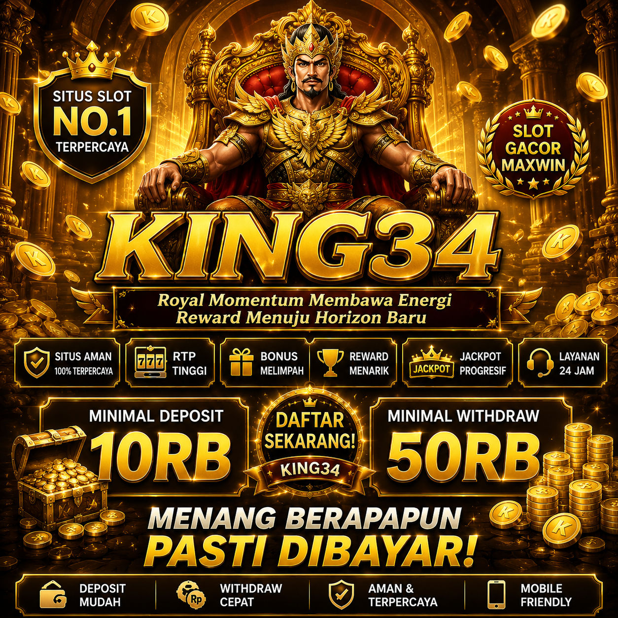 KING34 : Royal Momentum Membawa Energi Reward Menuju Horizon Baru