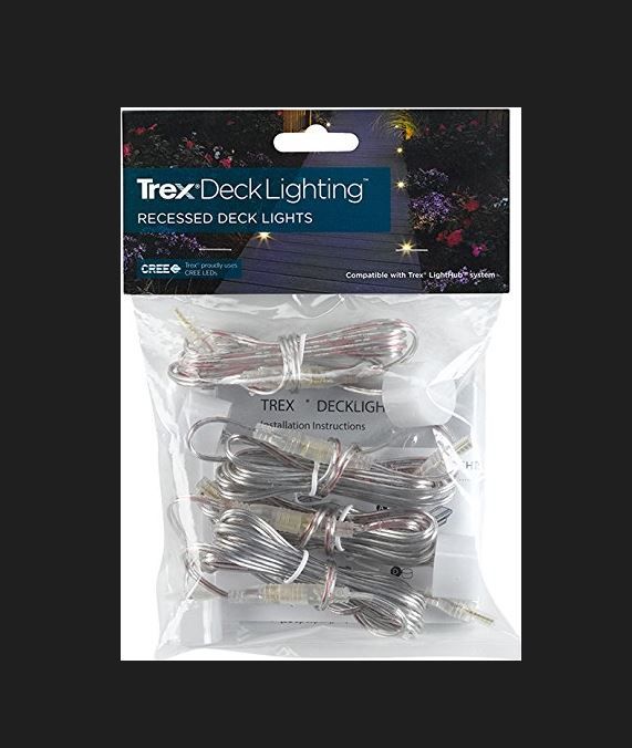 TREX LIGHTS RECESSED 4/PACK WHITE ONLY