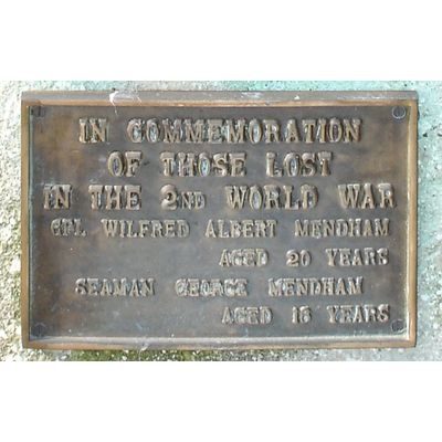 Budby - World War Two Plaque