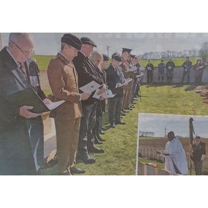 Arthur Mantle's re-dedication service after diligent research confirmed he was buried at Joncourt East military cemetery.