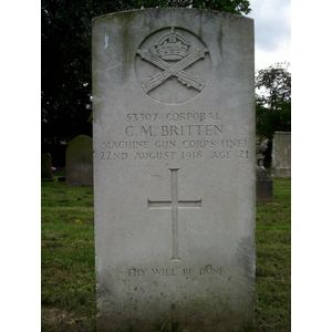 CWGC Gravestone, Newark