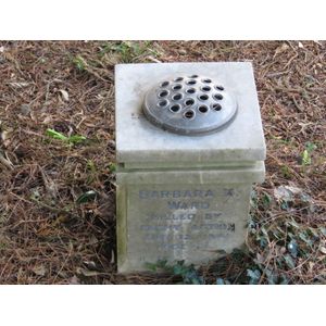 Barbara Mary Ward grave pot