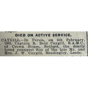 Photos of Basil Reid Caygill
