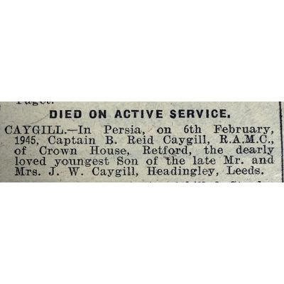 Basil Reid Caygill