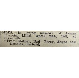 Photo of James Francis Giles