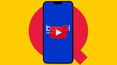 Animação de cartelas da peça digital Banqi para o cliente Casas Bahia.