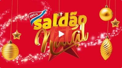 Animação da cartela Saldão de Natal para o cliente Extra.